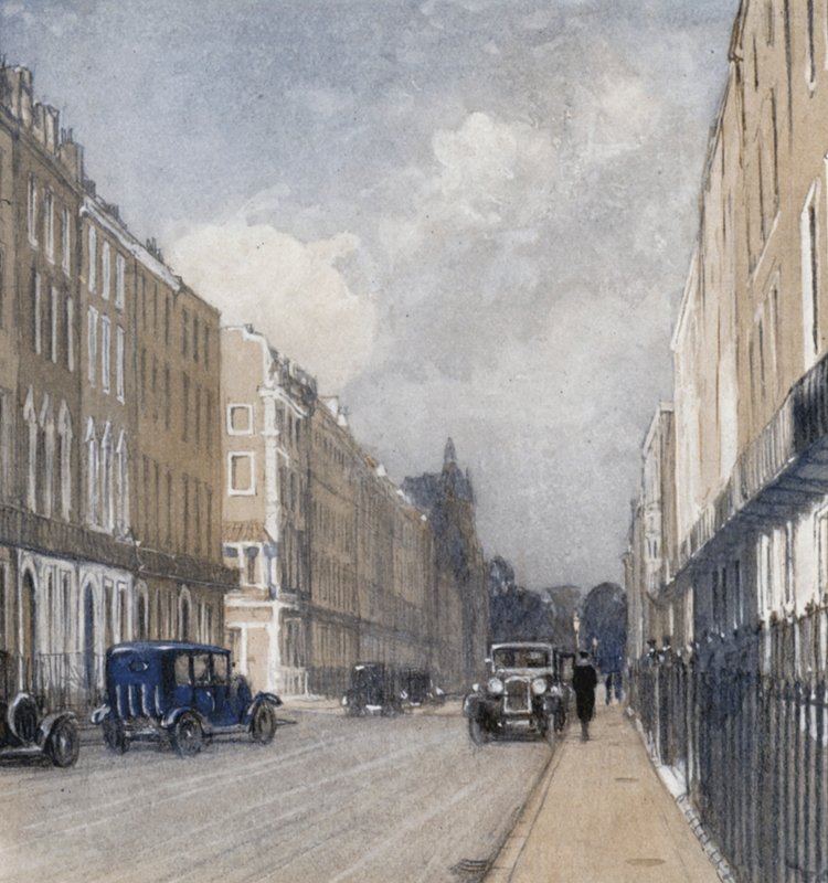 Harley Street (barevné lito) od Donald (after) Maxwell