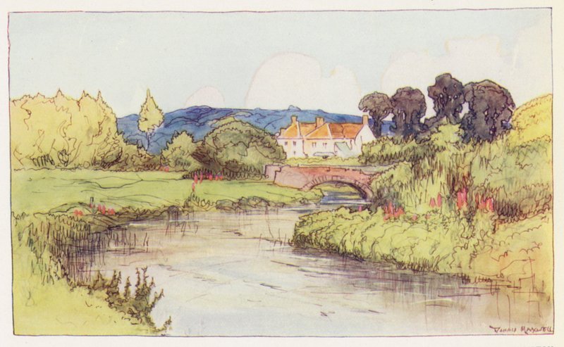 Frome u Framptonu (barevná litografie) od Donald (after) Maxwell