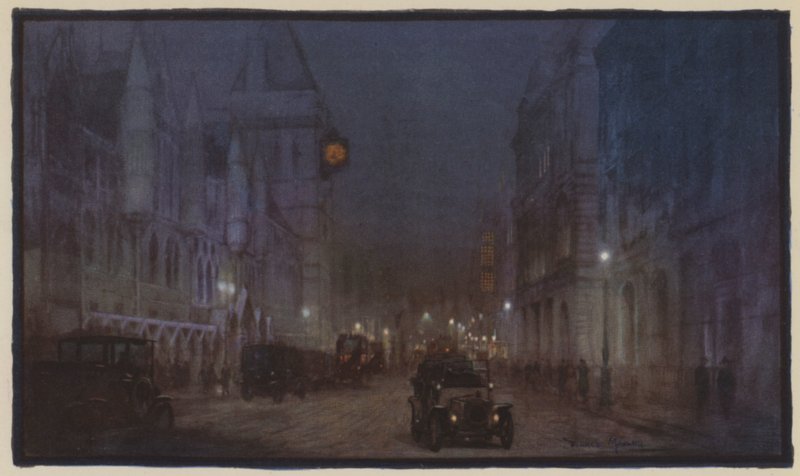 Gotická fantazie Fleet Street od Donald Maxwell