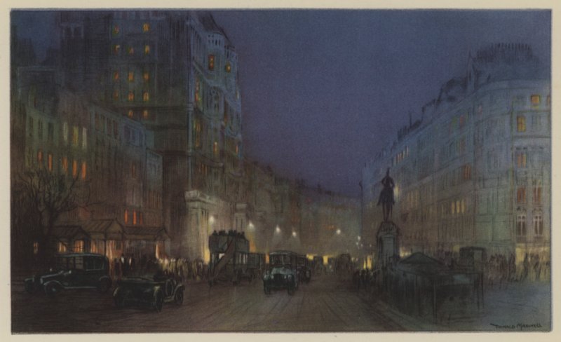Knightsbridge v černé a zlaté barvě od Donald Maxwell