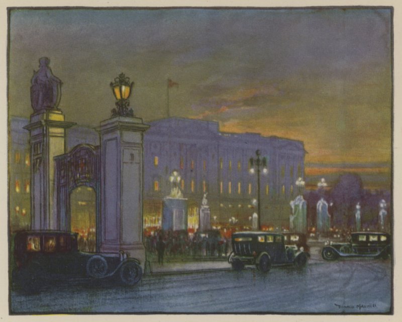Soudní noc, Buckinghamský palác od Donald Maxwell