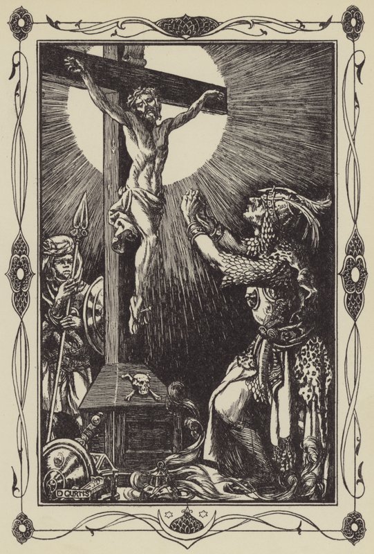 Přeměna sira Palamidese (litho) od Dora Curtis