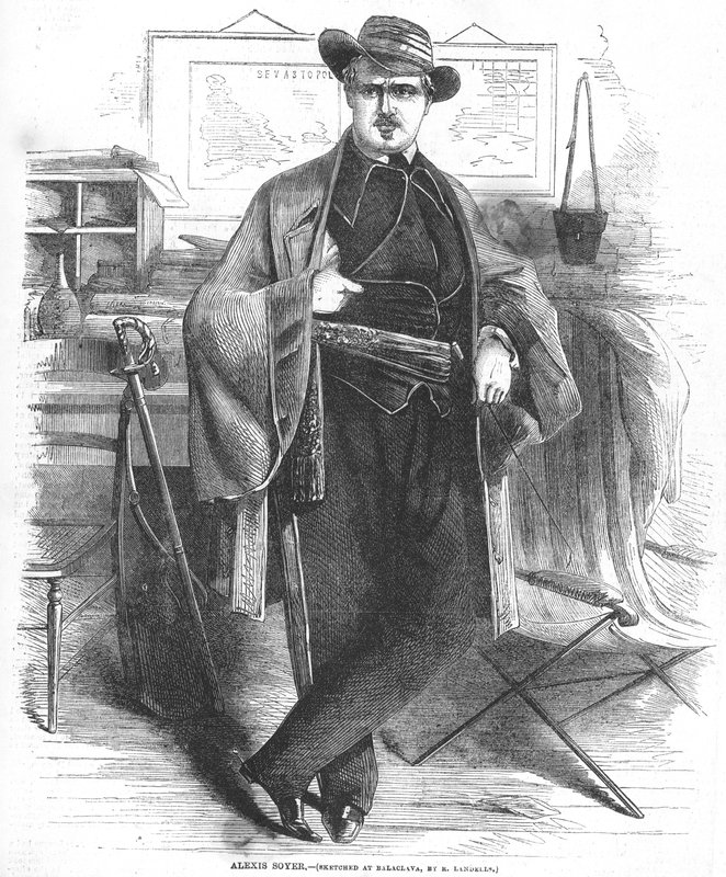 Alexis Soyer, načrtnutý v Balaclavě od Ebenezer Landells