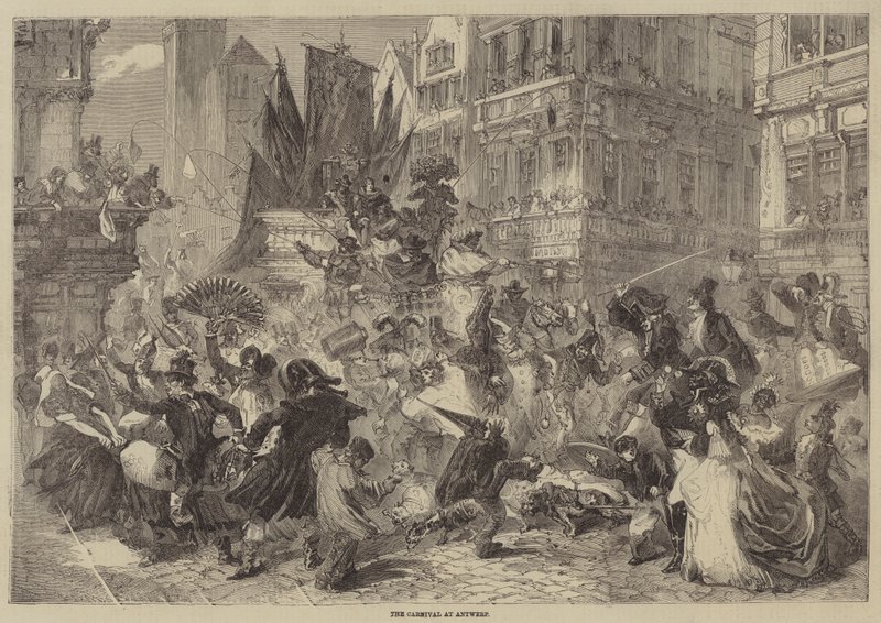 Karneval v Antverpách od Edmond Morin