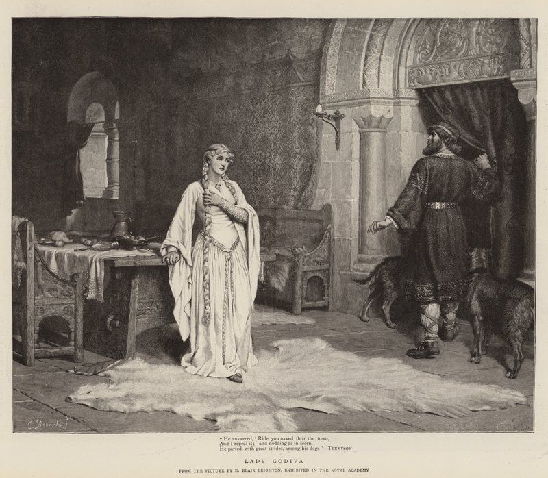 Paní Godiva od Edmund Blair Leighton
