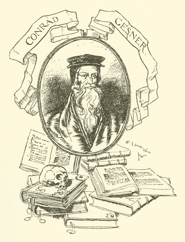 Konrád Gesner od Edmund Joseph after Sullivan