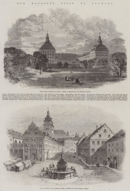 Návštěva Jejího Veličenstva v Německu od Edmund Morison Wimperis