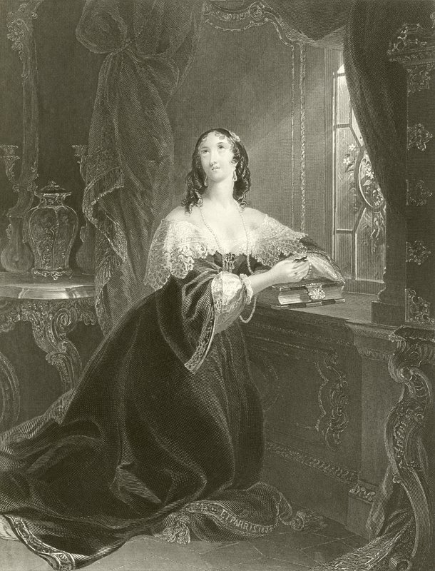 Louise, vévodkyně z La Valliere od Edmund Thomas Parris
