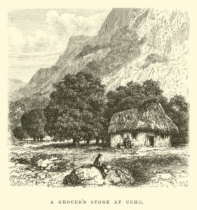 Obchod s potravinami v Uchu od Edouard Riou