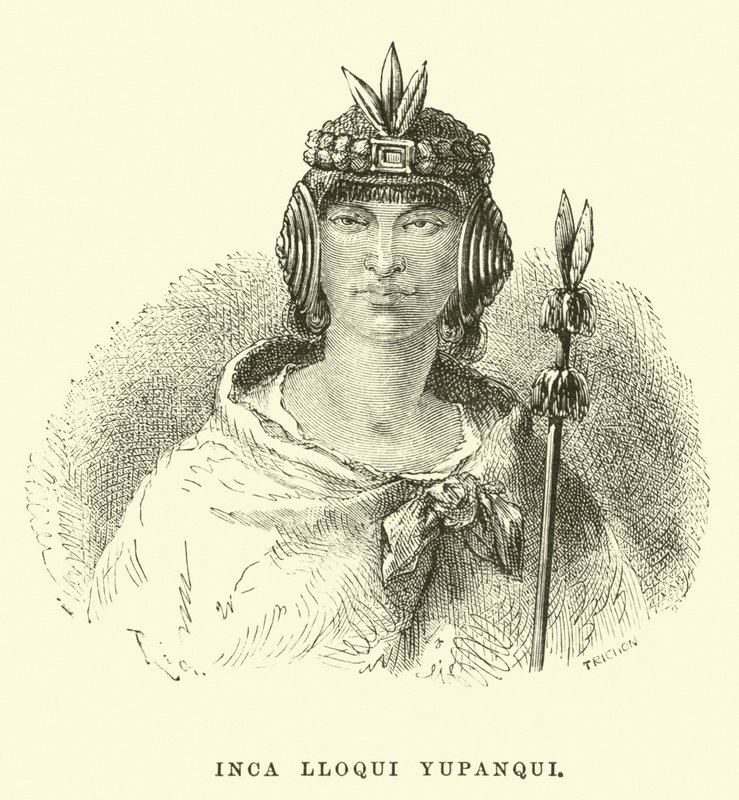 Inca Lloque Yupanqui od Edouard Riou