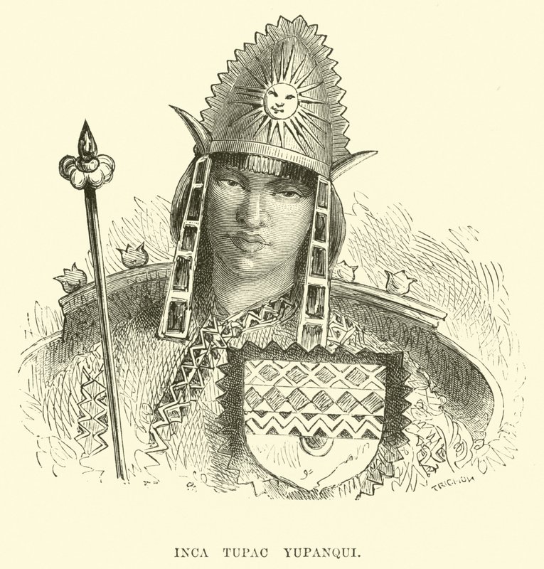 Inca Tupac Yupanqui od Edouard Riou