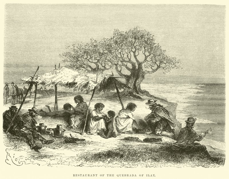 Restaurace Quebrada z Ilay od Edouard Riou