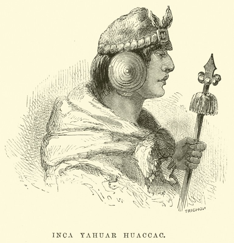 Inca Yahuar Huaccac od Edouard Riou