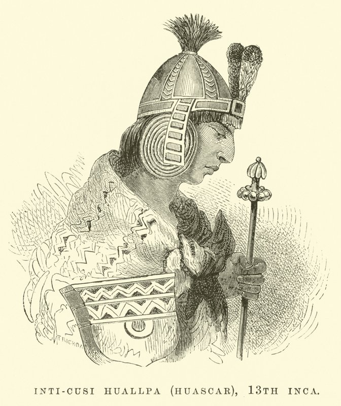 Inti-Cusi Huallpa (Huascar), 13. Inca od Edouard Riou