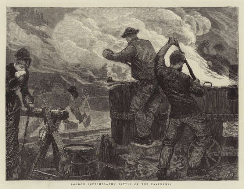 London Sketches, Battle of the Pavements od Edward Frederick Brewtnall