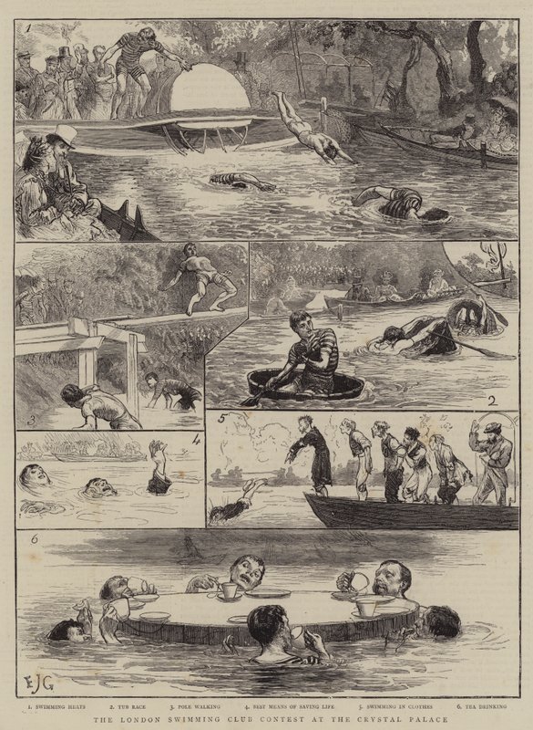 London Swimming Club Contest v Crystal Palace od Edward John Gregory