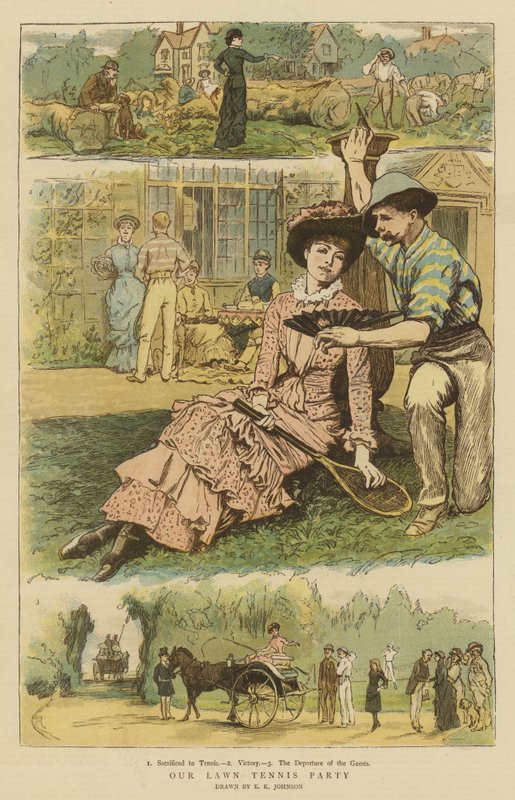 Naše Lawn Tennis Party (chromolitho) od Edward Killingworth Johnson