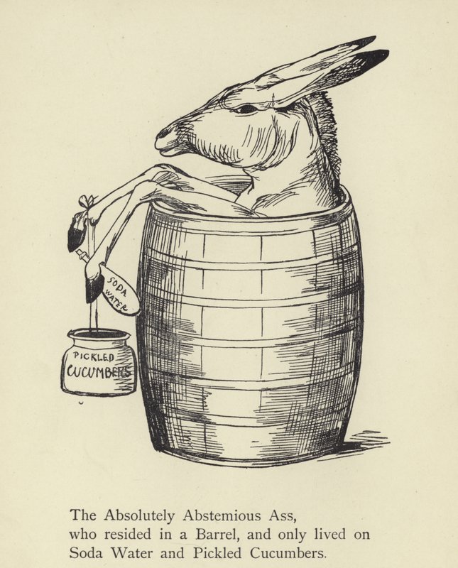 Absolutně Abstemious Ass od Edward Lear