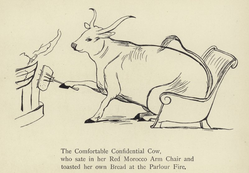 Pohodlná důvěrná kráva od Edward Lear