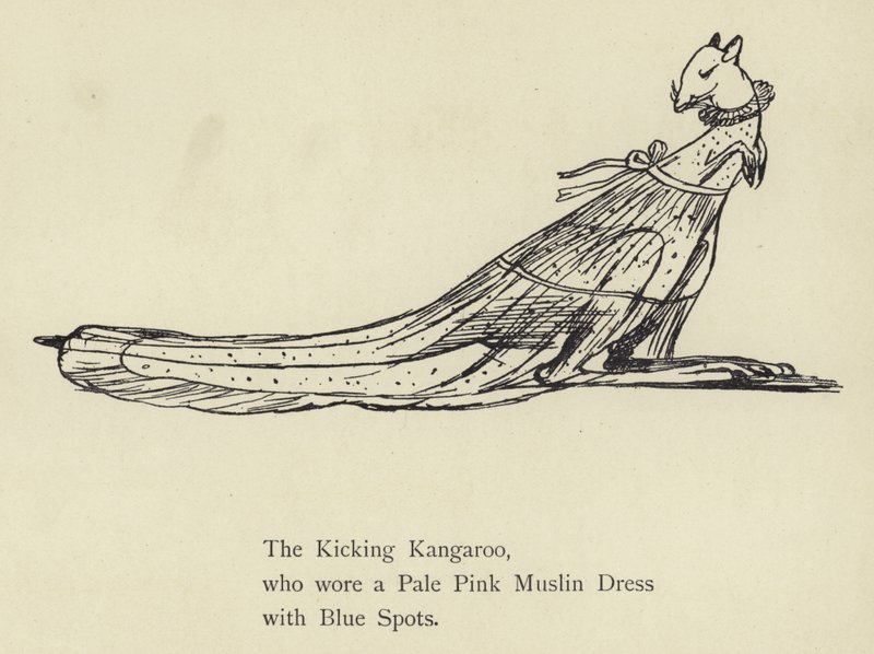 Kopající klokan od Edward Lear