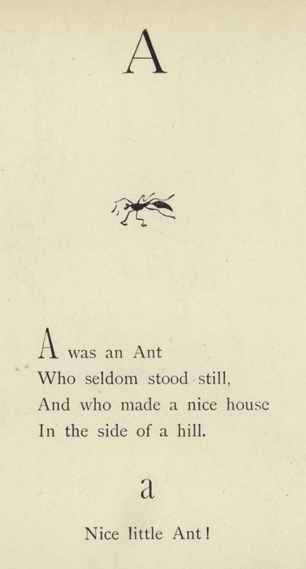 Písmeno A od Edward Lear