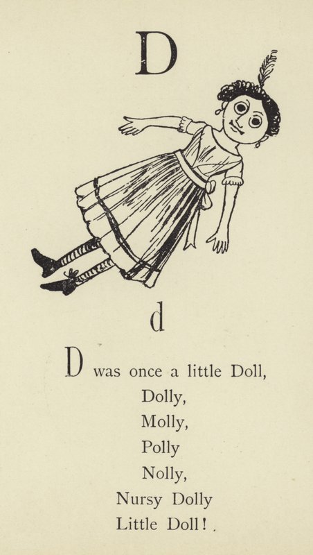 Písmeno D od Edward Lear