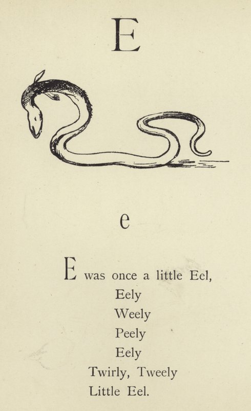 Písmeno E od Edward Lear