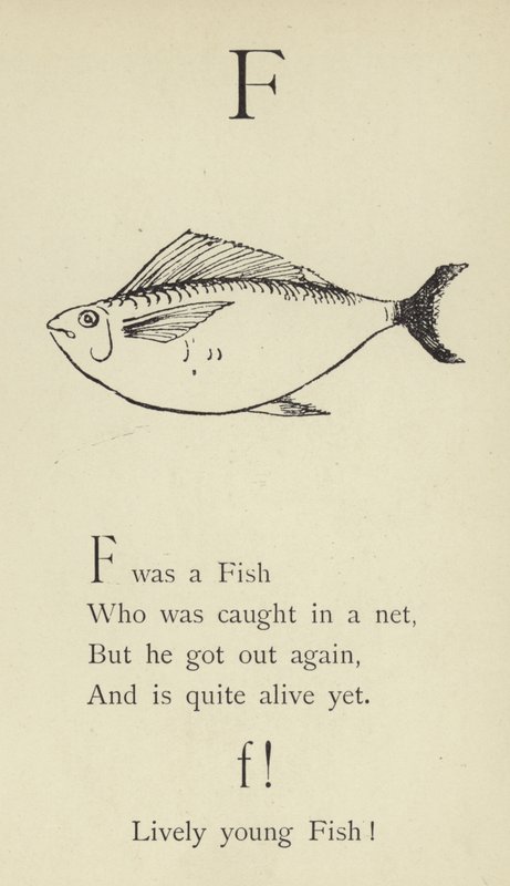 Písmeno F od Edward Lear