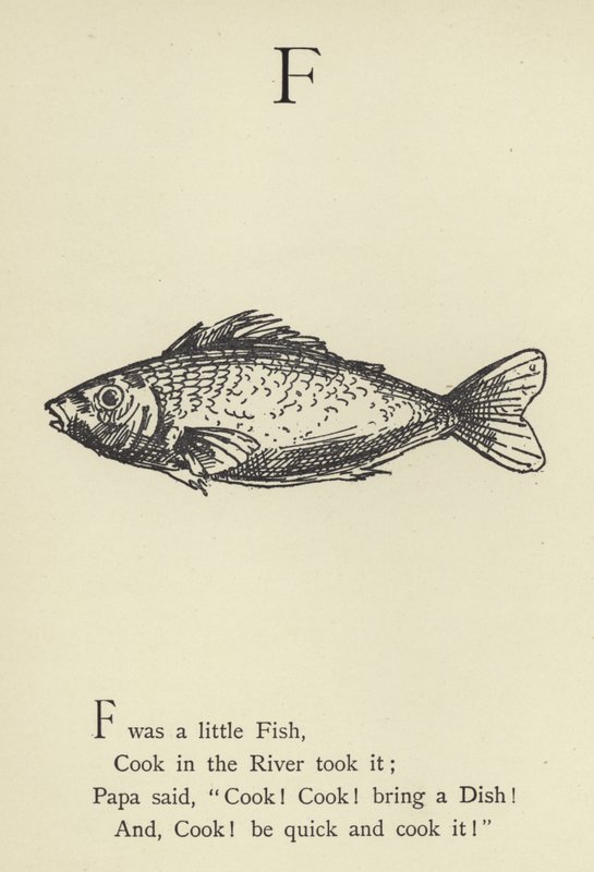 Písmeno F od Edward Lear