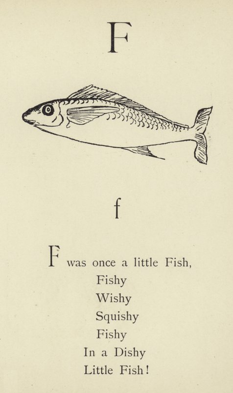 Písmeno F od Edward Lear
