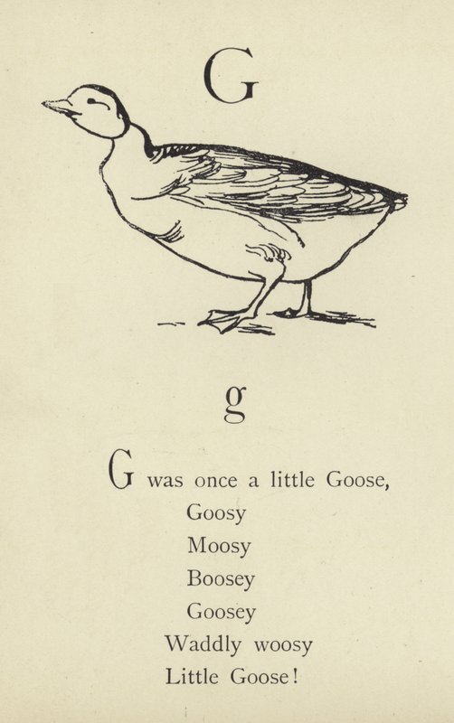 Písmeno G od Edward Lear
