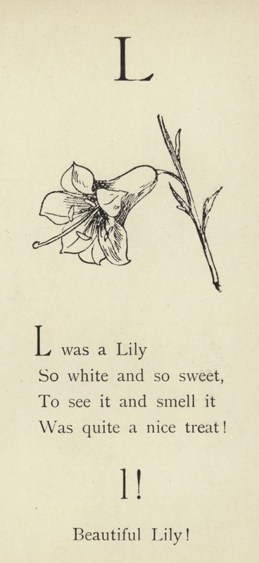 Písmeno L od Edward Lear
