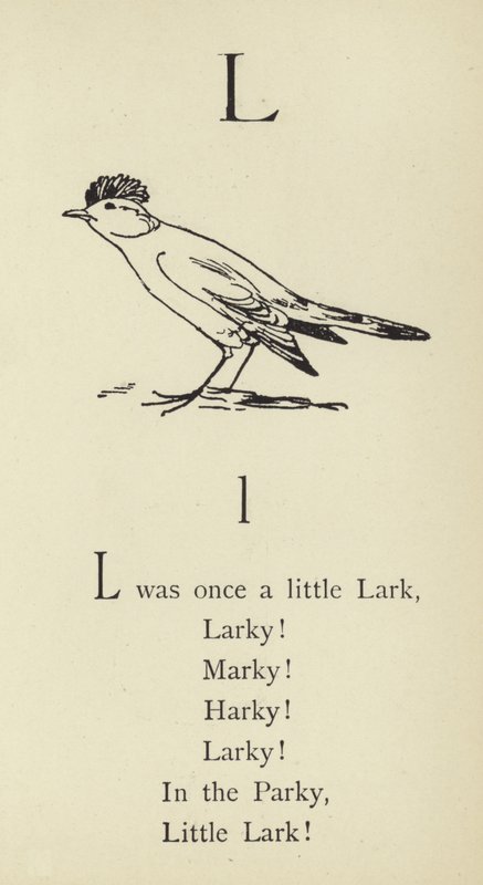 Písmeno L od Edward Lear