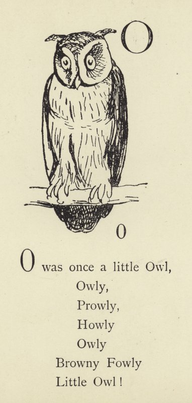 Písmeno O od Edward Lear