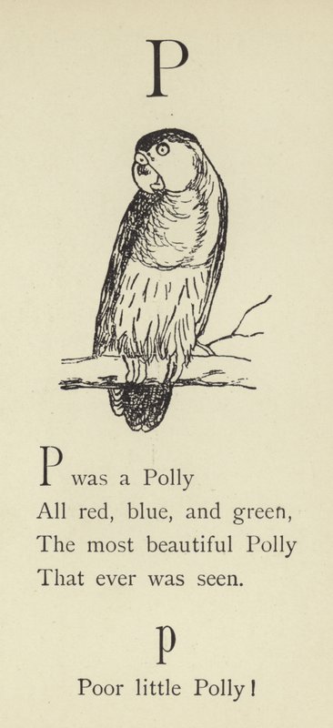 Písmeno P od Edward Lear