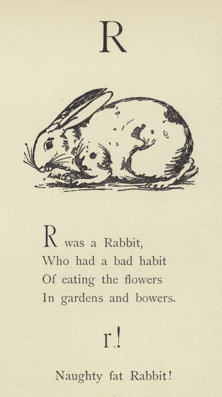 Písmeno R od Edward Lear