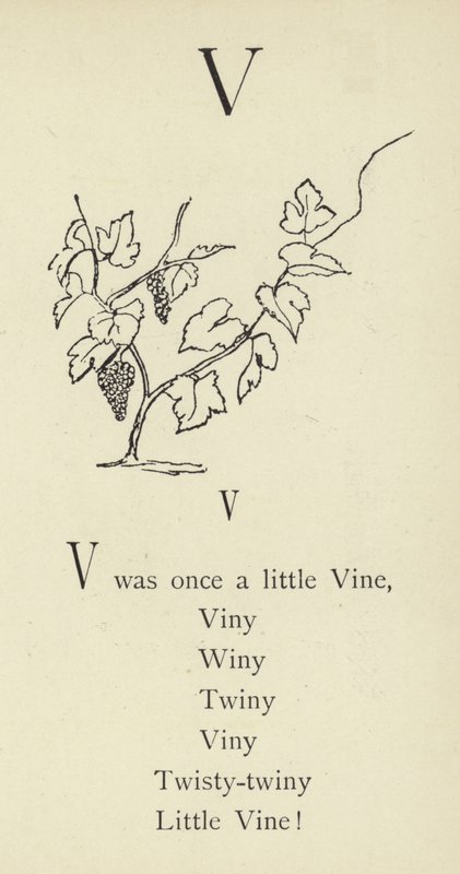 Písmeno V od Edward Lear