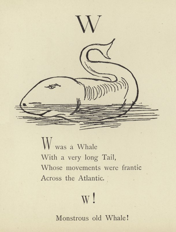 Písmeno W od Edward Lear