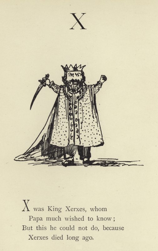Písmeno X od Edward Lear