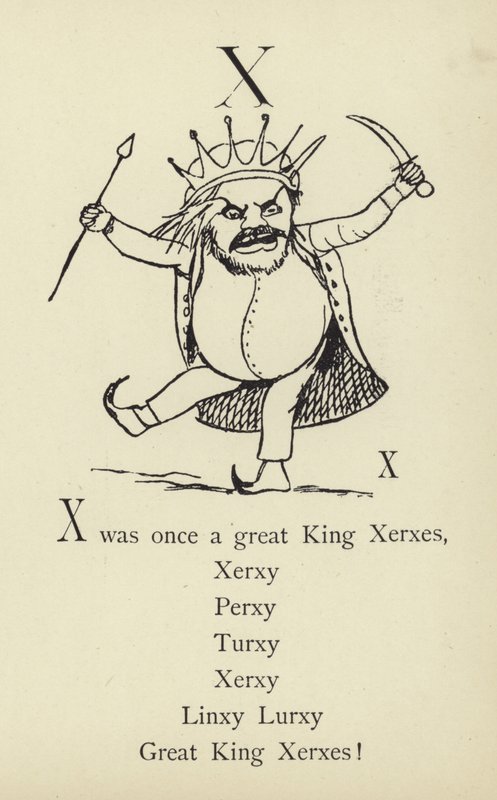 Písmeno X od Edward Lear