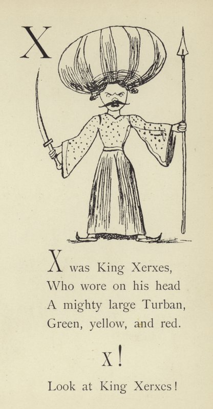 Písmeno X od Edward Lear