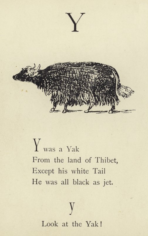 Písmeno Y od Edward Lear