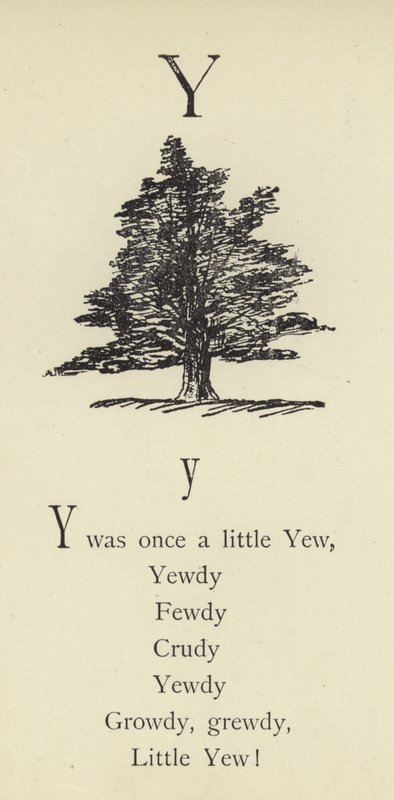 Písmeno Y od Edward Lear
