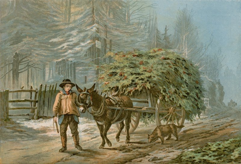Holly Cart (barevný lito) od Edward (after) Duncan