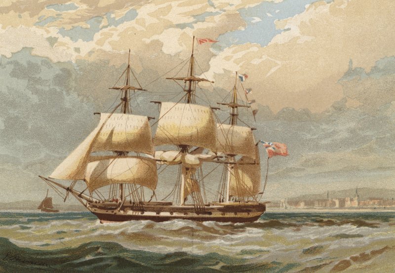 Outward Bound, V Temži u Gravesendu od Edward Duncan