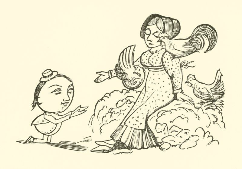 Námluvy Yonghy-Bongy-Bo (rytina) od Edward Lear
