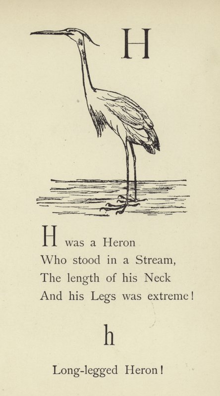 Písmeno H od Edward Lear
