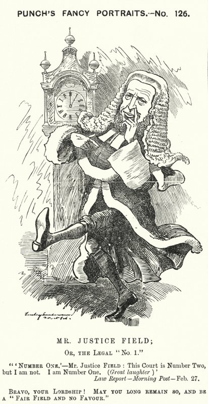 Punč karikatura: William Field od Edward Linley (after) Sambourne