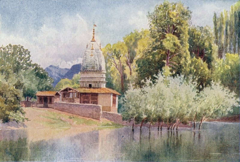Chrám, Chenar Bagh od Edward Mary Joseph Molyneux