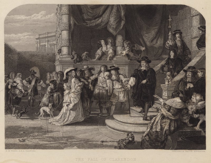 Pád Clarendonu od Edward Matthew Ward